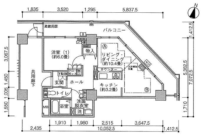 Ｊタワー西大井 10階 1LDK 賃貸物件詳細