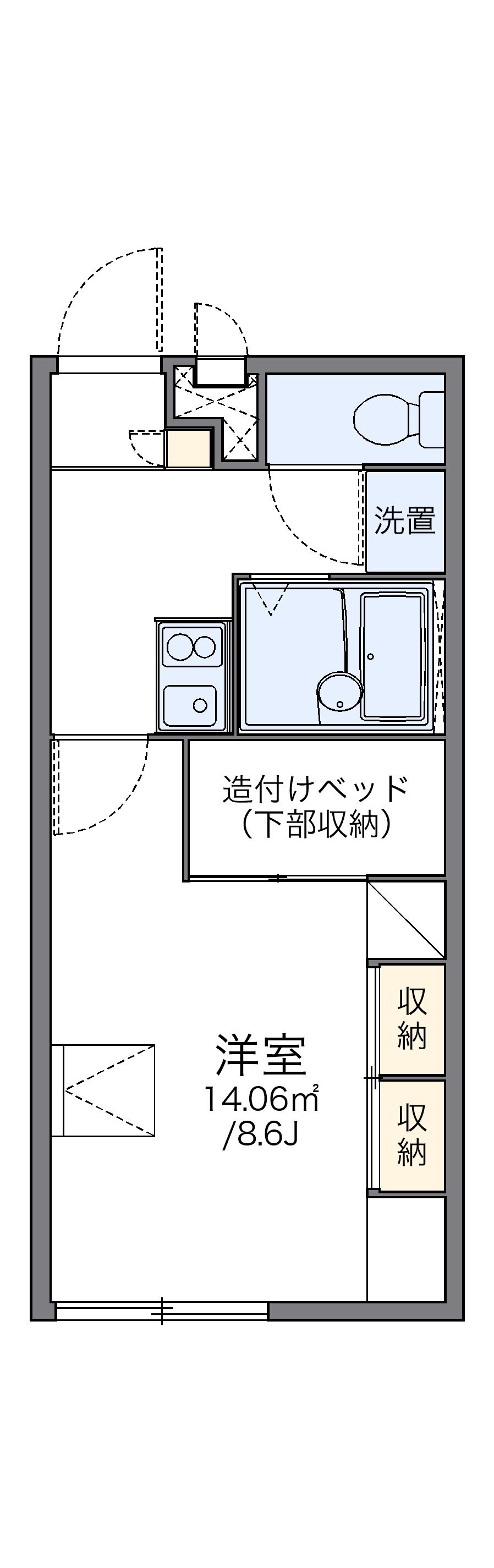 鹿児島県鹿児島市田上６ 鹿児島中央駅 1K アパート 賃貸物件詳細