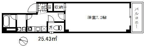 シャンティ神戸三宮 4階 1K 賃貸物件詳細