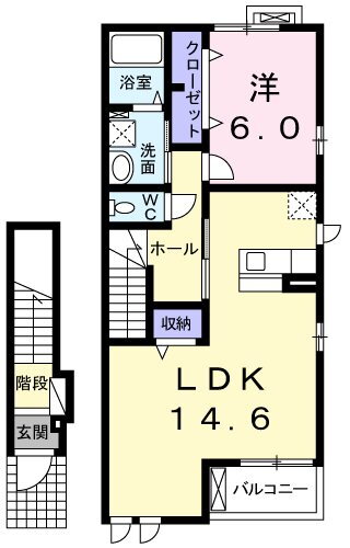 東京都青梅市千ヶ瀬町６ 青梅駅 1LDK アパート 賃貸物件詳細