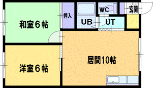 北海道札幌市厚別区大谷地東５ 大谷地駅 2LDK アパート 賃貸物件詳細