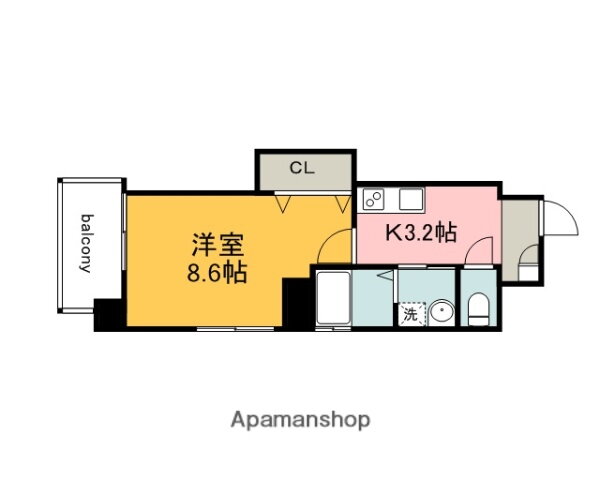 広島県広島市中区大手町５ 鷹野橋駅 1K マンション 賃貸物件詳細