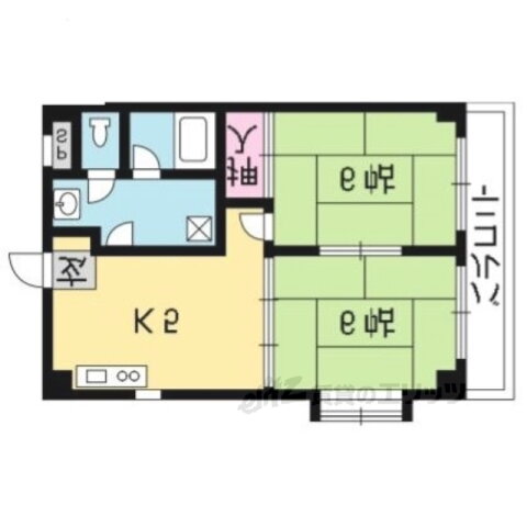 京都府京都市右京区西京極午塚町 西京極駅 2DK マンション 賃貸物件詳細