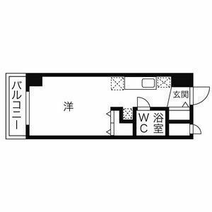 ラメール円山公園 8階 ワンルーム 賃貸物件詳細