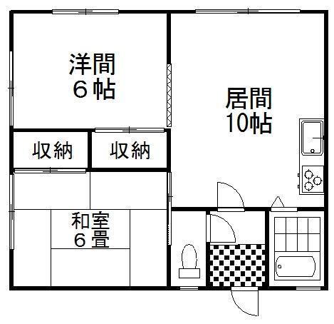 パークマンション３ 2階 2LDK 賃貸物件詳細