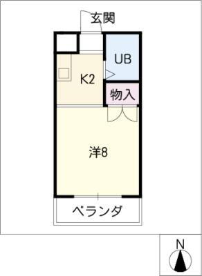 カスティーヌ千代田 5階 1K 賃貸物件詳細