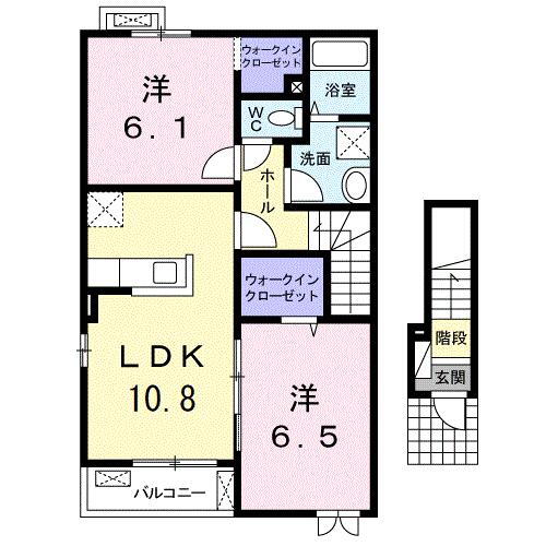 茨城県常陸太田市馬場町 2LDK アパート 賃貸物件詳細