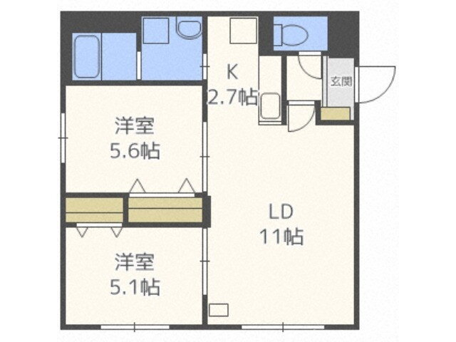 シティレジデンス水車町 4階 2LDK 賃貸物件詳細