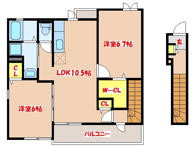 鹿児島県薩摩川内市御陵下町 上川内駅 2LDK アパート 賃貸物件詳細