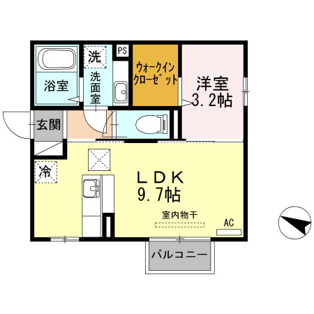 新潟県新潟市東区中山５ 新潟駅 1LDK アパート 賃貸物件詳細