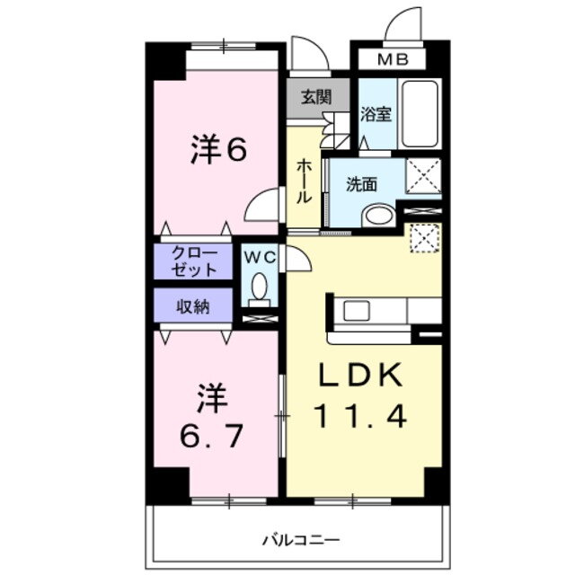 大阪府泉南市中小路３ 岡田浦駅 2LDK マンション 賃貸物件詳細