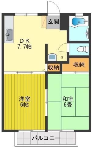 東京都東大和市狭山２ 武蔵大和駅 2DK アパート 賃貸物件詳細