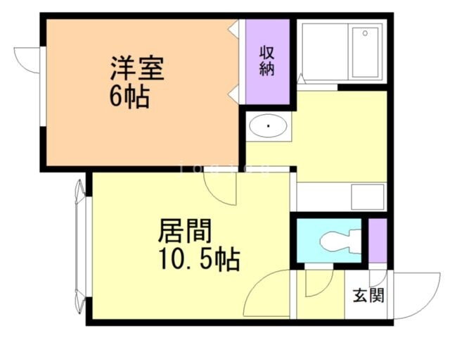 北海道旭川市南三条通２５ 1LDK アパート 賃貸物件詳細