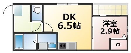 大阪府大阪市生野区中川東２ 北巽駅 1DK アパート 賃貸物件詳細
