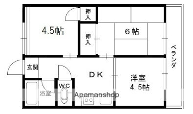 兵庫県西宮市川添町 香櫨園駅 3DK マンション 賃貸物件詳細