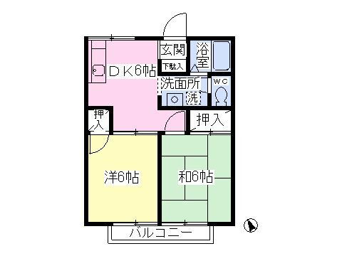 埼玉県さいたま市浦和区元町３ 北浦和駅 2DK アパート 賃貸物件詳細