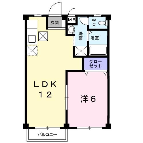 ファミーユＩ 2階 1LDK 賃貸物件詳細