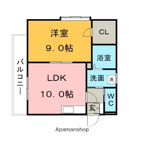 福岡県久留米市津福今町 津福駅 1LDK マンション 賃貸物件詳細