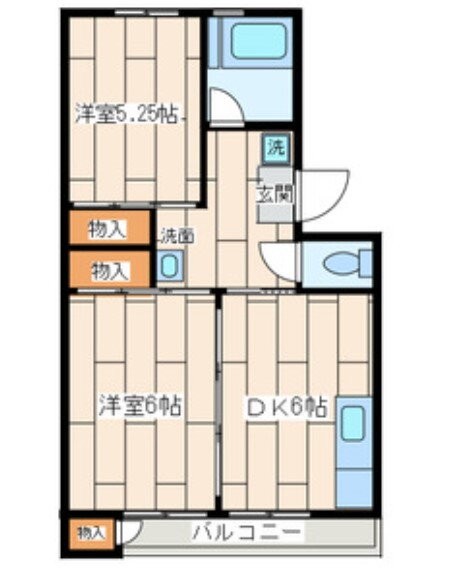 神奈川県横浜市港南区下永谷６ 東戸塚駅 2DK マンション 賃貸物件詳細