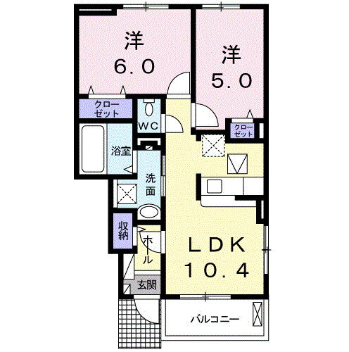 神奈川県足柄上郡大井町上大井 上大井駅 2LDK アパート 賃貸物件詳細