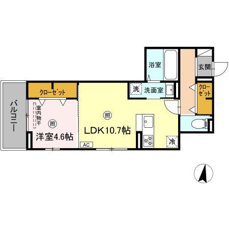 ＤーＲＯＯＭ高須２丁目　Ｂ棟 2階 1LDK 賃貸物件詳細