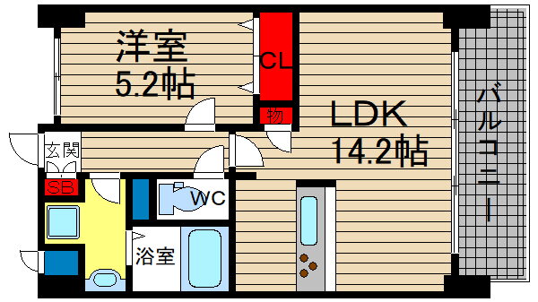 大阪府大阪市天王寺区東高津町 大阪難波駅 1LDK マンション 賃貸物件詳細