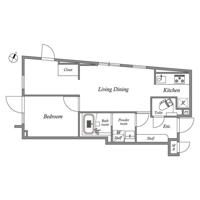 東京都目黒区碑文谷３ 都立大学駅 1SLDK マンション 賃貸物件詳細