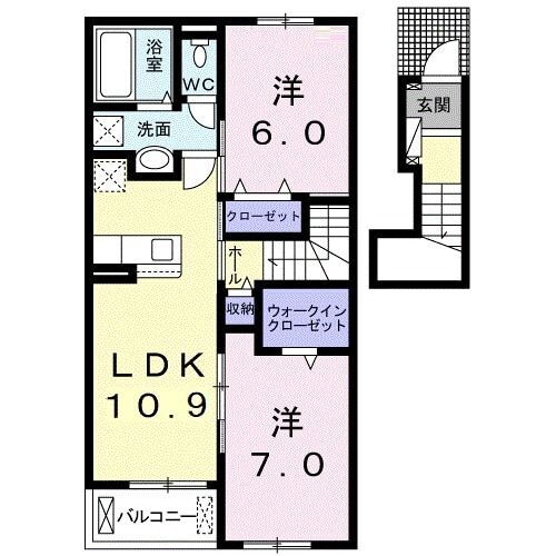 福岡県うきは市吉井町福益 筑後吉井駅 2LDK アパート 賃貸物件詳細
