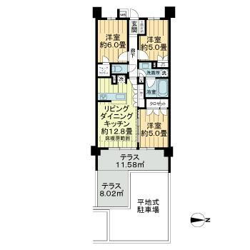 東京都練馬区関町北２ 武蔵関駅 3LDK マンション 賃貸物件詳細