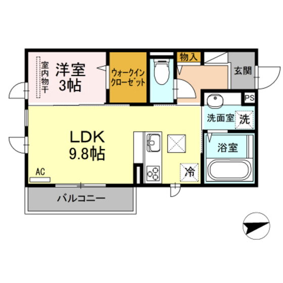 広島県広島市佐伯区五日市中央４ 楽々園駅 1LDK アパート 賃貸物件詳細