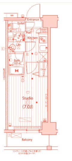神奈川県横浜市中区弥生町４ 阪東橋駅 1K マンション 賃貸物件詳細
