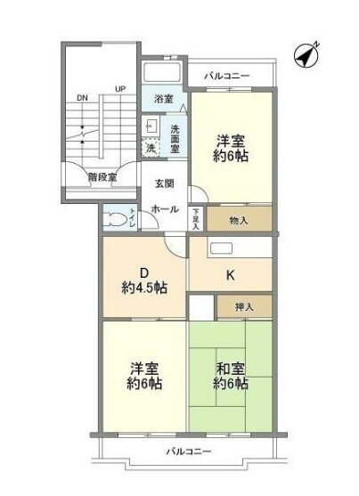 埼玉県所沢市北有楽町 航空公園駅 3DK マンション 賃貸物件詳細