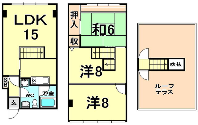 ツインコート甲子園 2階 3LDK 賃貸物件詳細