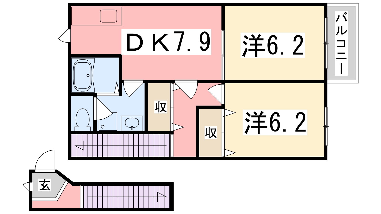 兵庫県姫路市南条２ 手柄駅 2DK アパート 賃貸物件詳細