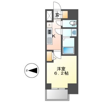 愛知県名古屋市西区押切２ 浅間町駅 1K マンション 賃貸物件詳細