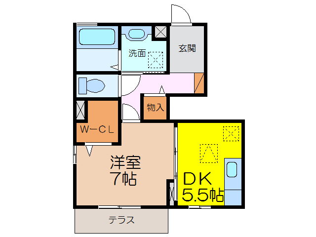 長崎県諫早市貝津町 1DK アパート 賃貸物件詳細