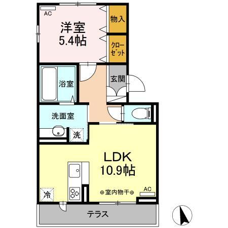 秋田県秋田市手形字十七流 秋田駅 1LDK アパート 賃貸物件詳細