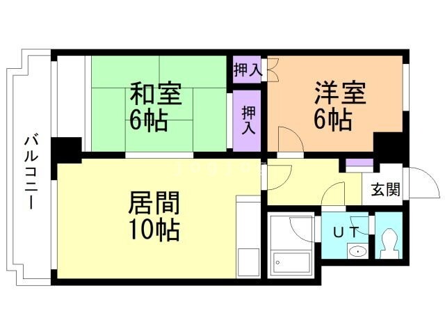 マンション平岸天神山 3階 2LDK 賃貸物件詳細