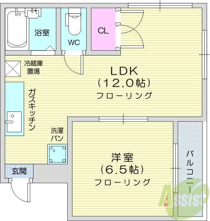 中倉麻布マンション 4階 1LDK 賃貸物件詳細
