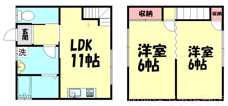大阪府泉佐野市高松南３ 羽倉崎駅 2LDK 一戸建て 賃貸物件詳細
