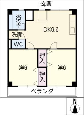 三重県津市上浜町１ 津駅 2DK マンション 賃貸物件詳細