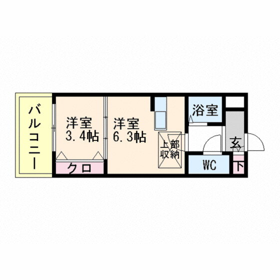 福岡県福岡市博多区神屋町 呉服町駅 2K マンション 賃貸物件詳細