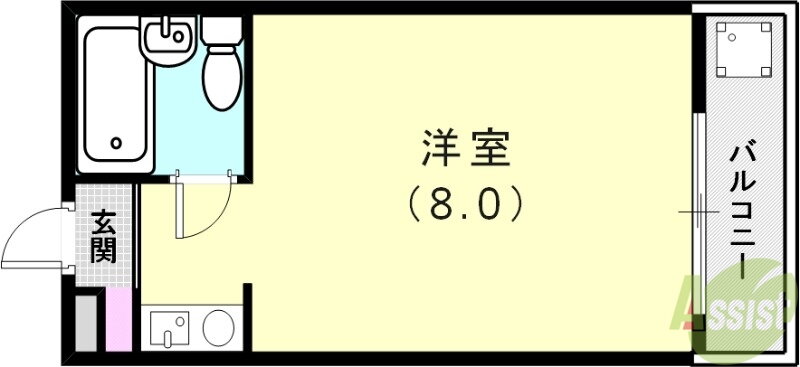 兵庫県神戸市垂水区千代が丘２ 垂水駅 ワンルーム マンション 賃貸物件詳細
