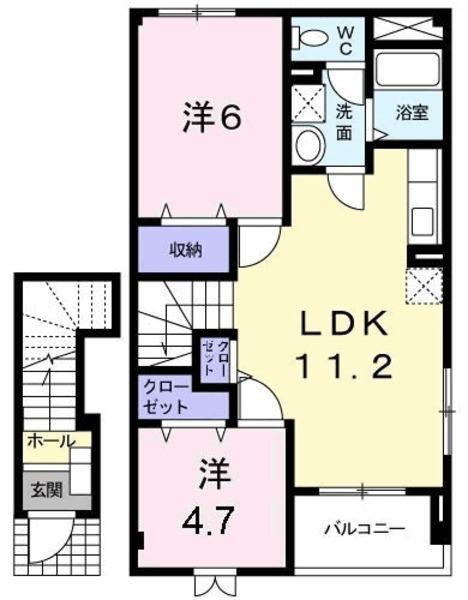 鳥取県鳥取市古海 鳥取駅 2LDK アパート 賃貸物件詳細