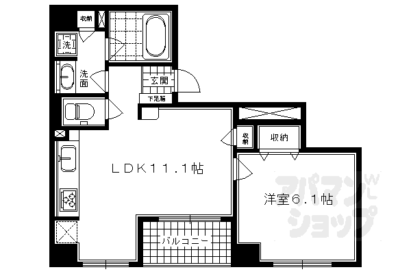 京都府京都市中京区雁金町 四条駅 1LDK マンション 賃貸物件詳細