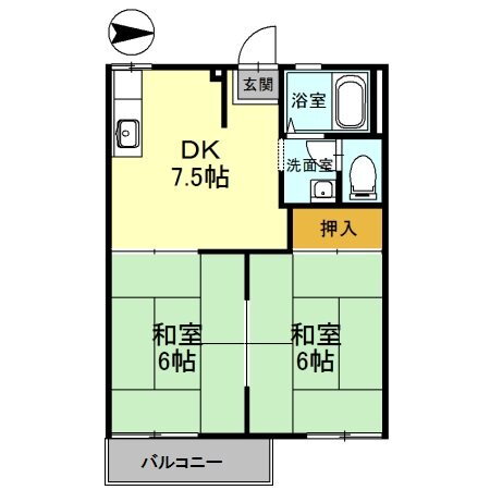 兵庫県豊岡市高屋 豊岡駅 2DK アパート 賃貸物件詳細