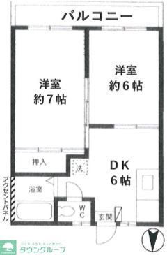 神奈川県横浜市鶴見区駒岡３ 綱島駅 2DK アパート 賃貸物件詳細