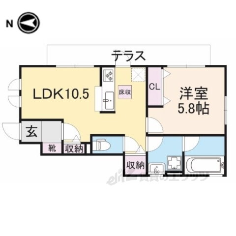 京都府京都市右京区西京極西川町 西京極駅 1LDK アパート 賃貸物件詳細