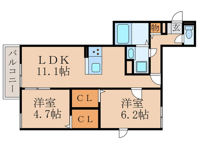 兵庫県明石市大道町１ 西新町駅 2LDK マンション 賃貸物件詳細