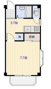 福島県郡山市桑野５ 郡山駅 1K アパート 賃貸物件詳細